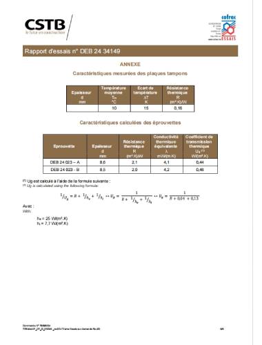 CSTB France U-Value Test Report